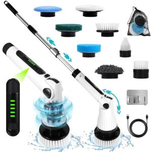 JEDWKFA 8 in 1 Cepillo Electrico Limpieza Hogar, Cepillo de…