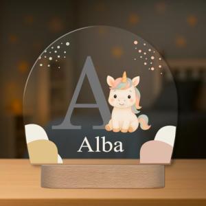 Lámpara Infantil Personalizada con Nombre e Inicial - Lámpa…