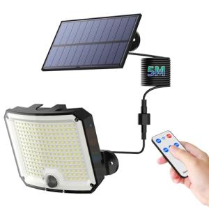 WeBeqer Focos Led Exterior Solares, 208LED Luz Solar Exteri…