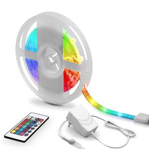 B.K.Licht 5 metro Tiras LED con cubierta de silicona, 16RGB…