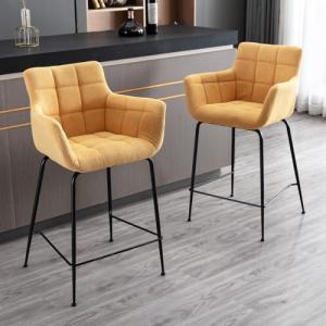 chairus Taburetes de Bar Juego de 2 con Reposabrazos Tabure…