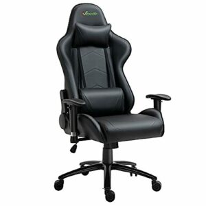 Vinsetto Silla Gaming Giratoria Silla Gamer Reclinable Tapi…