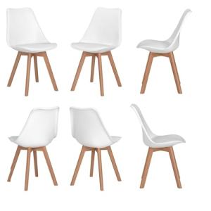 sinlikon Sillas de Comedor Pack Silla Escandinava Ergonómic…