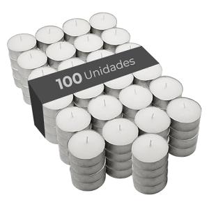 COM-FORT HOUSE | Velas de te Blancas | Pack velas de 100 Un…