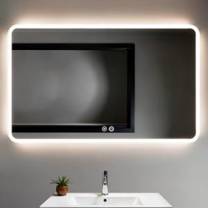 Marctani Espejo Baño con Luz LED Regulable en 3 Colores - E…