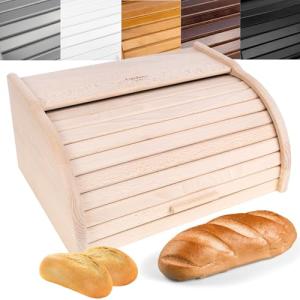 Creative Home Grande Panera Madera Contenedor para Pan | 38…