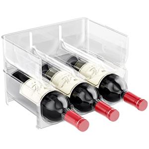 Gvolatee 2 Set Soporte para Botellas de Vino apilable – Bot…