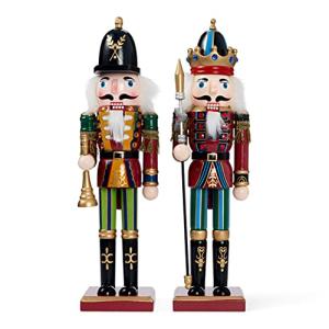 THE TWIDDLERS 2 Figuras Grandes de Madera de Cascanueces de…