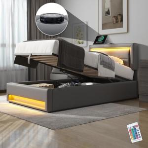 Wyibwy Cama acolchada 90 x 190 cm, cama de almacenamiento h…