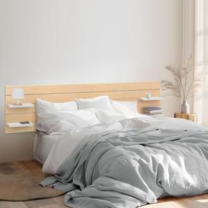 DHOME Cabecero con Estantes de Madera reciclada DM Colgante…