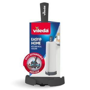 Vileda Portarrollos de cocina de pie con tope de rollos, fá…