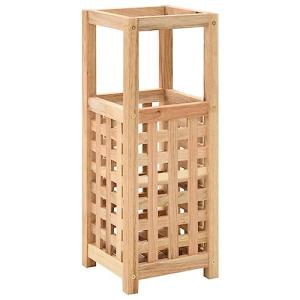 vidaXL Paragüero Madera Maciza Nogal 18x18x50 cm Mueble Par…