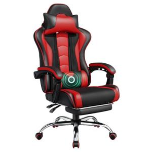 Yaheetech Silla de Oficina Silla Gaming con Reposapies Sill…