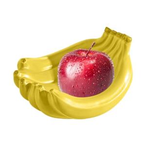 NevPuose Bandeja decorativa de cerámica en forma de plátano…