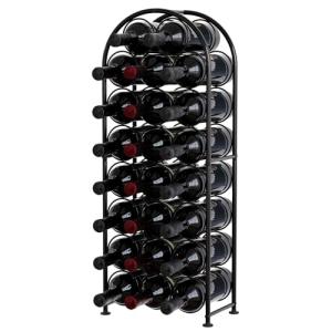 EasyPAG Metal 23 Botellas Botellero Vino Mesa Organizador V…