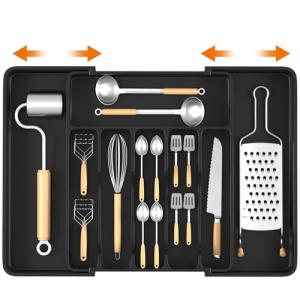 CIOXSOIO Cuberteros para Cajon Cocina Expandible, Organizad…