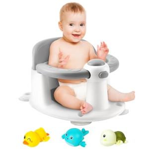 Asiento de baño para bebé, asiento de bañera para bebés de…