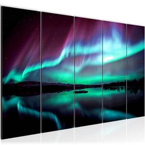 Runa Art Cuadro Aurora boreal Noche Impresión de arte Cuadr…