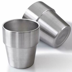 Newk Vasos de acero inoxidable, vasos de metal de 10 onzas,…