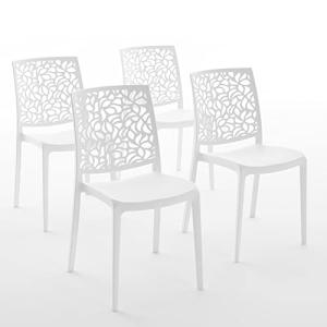 Sillas de resina moderna apilables de polipropileno con fib…
