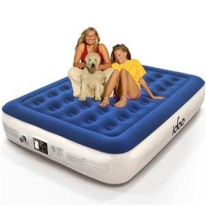 iDOO Cama Hinchable Queen con Bomba eléctrica integrada, Ca…