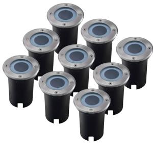 Ledvion - 9X Focos LED Empotrados Redondos, IP67, GU10, Cab…