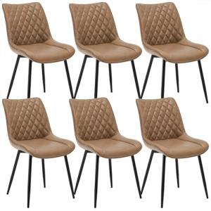WOLTU Sillas de Comedor Pack 6, Sillas de Cocina Tapizadas…