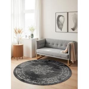 Hanse Home Lydia Alfombra de Pelo Corto, Redonda, Oriental,…