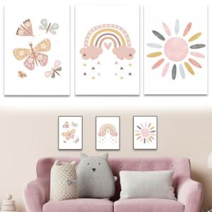 AUEFUDQ Juego de 3 pósteres para habitación infantil,decora…