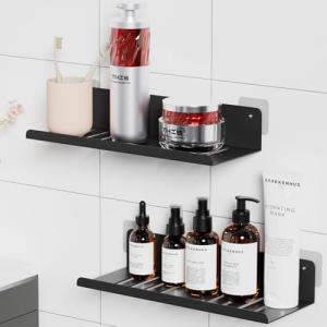 Wisfame Estanteria Baño, 2 Piezas Estanteria Ducha sin Tala…