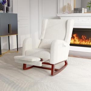 MIOSUT - Silla mecedora con reposapiés, silla mecedora recl…