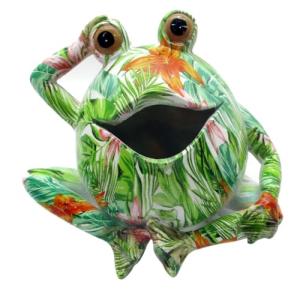BY SIGRIS Figura Rana Verde de Resina 13X13X16cm Figura de…