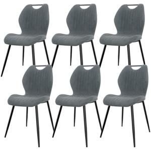 JIJIAN Pack de 6 Sillas de Comedor, Sillas de Cocina, Silla…