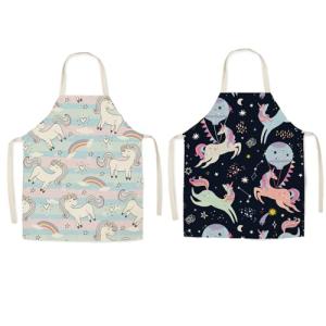 Bustlwor 2 Piezas Delantal de Cocina Unicornio, Delantal de…