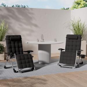 KESSER® Tumbona Plegable y Resistente | Silla de Jardín, Ca…