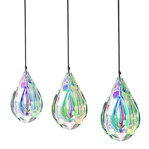 3 Piezas Decorativas Bola Cristal Prisma,Cristales para Col…