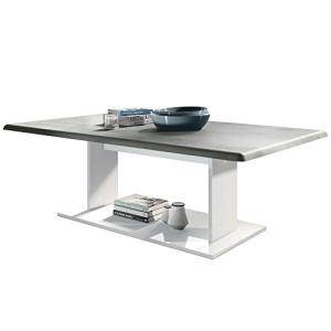 Vladon Mesa de Centro Mono en Blanco con Tablero de la Mesa…