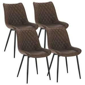 WOLTU Sillas de Comedor Pack 4, Sillas de Cocina Tapizadas…