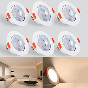 Kambo Focos Empotrables LED Techo, Focos 6W Blanco Cálido 3…