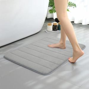 Oamwrae 43 x 63 cm Alfombra Baño Antideslizante, Secado Rap…