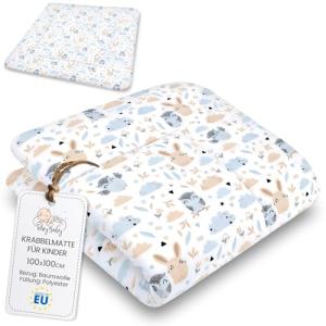 Alfombra bebe acolchada plegable 100x100cm - manta de juego…