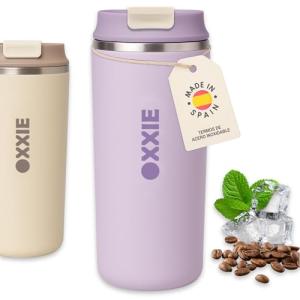 OXXIE Vaso Termo Cafe Para Llevar Pequeño 350ml, Vaso Termi…