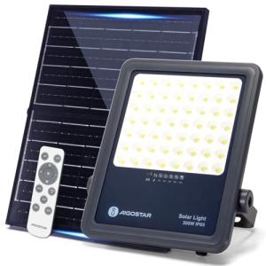 Aigostar Foco proyector LED solar con control remoto,Focos…