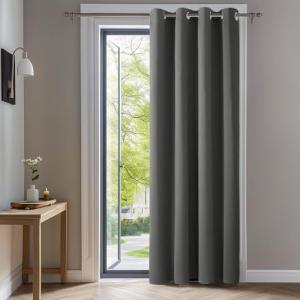 Deconovo Cortinas Dormitorio Salon Opacas Moderna con Ojale…