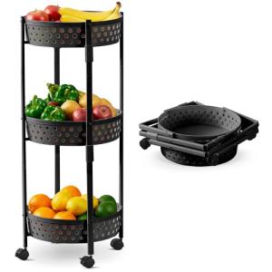 JUPPLIES Carrito Auxiliar con Ruedas – Fruteros de Cocina P…