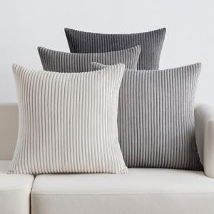 EMEMA Funda Cojines 4 Piezas 45x45 cm para Sofá Funda de Al…