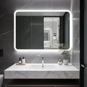 sogesfurniture Espejo de baño LED 100 x 70 cm, espejo de ba…