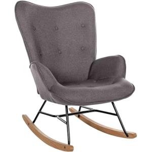CLP Silla Mecedora Relax Sanka Tapizada En Tela & con Base…