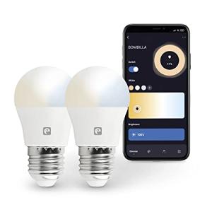 Garza Smart - Pack 2 Bombilla LED Inteligente Wifi Esférica…