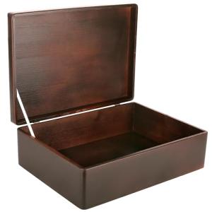 Creative DECO XL Marrón Grande Caja Madera Decorativa Almac…